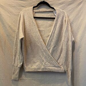 Shrinking Violet Cream V-Neck Sweater
